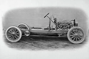 Images Dated 22nd March 2011: Automobile under construction (side view), made by the Florentia automobile company in the early