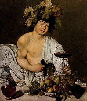 Images Dated 23rd February 2011: Bacchus, oil on canvas, Michelangelo Merisi known as Caravaggio (1570-1610), The Uffizi Gallery