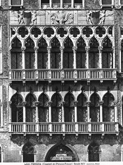 Images Dated 30th April 2010: The balconies of the Palazzo Foscari, Venice