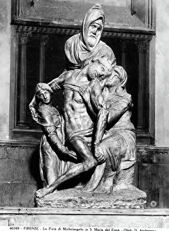 Images Dated 30th January 2007: Bandini Piety by Michelangelo Buonarroti. The sculpture was originally located in the Cathedral of