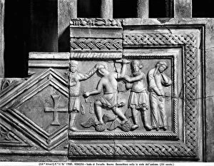 Images Dated 24th April 2012: Bas-relief under the staircase of the ambo in the Cathedral of Torcello