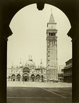 Images Dated 19th September 2003: The Basilica and Belltower of San Marco in Venice