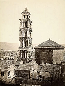 Images Dated 14th April 2011: The bell tower and the Cathedral of S. Doimo (formerly Mausoleum of Diocletian), Split