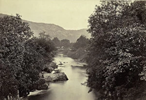 Images Dated 5th May 2011: The Betws-y-coed river, center of the Welsh holiday village, England