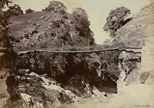 Images Dated 23rd February 2012: Bridge suspended over some rocks