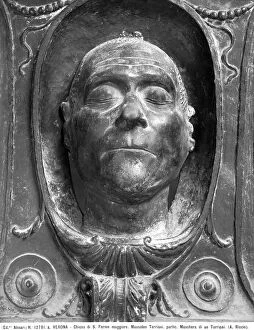 Images Dated 3rd December 2008: Bronze high-relief depicting a male face, detail of the Torriani Tomb; work of Andrea Briosco