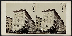 Images Dated 15th November 2011: A few buildings in Genoa with a carriage in the foreground