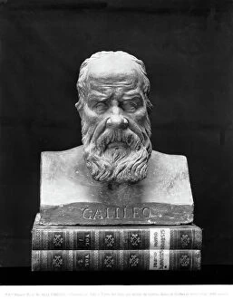 Images Dated 16th October 2008: Bust of Galileo Galilei, already in the Villa Gallina, Torre del Gallo, Pian de Giullari, Florence