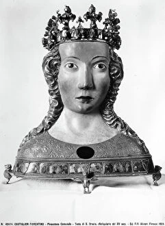 Images Dated 20th April 2012: Bust-reliquary of St. Ursula. Goldsmith's work, preserved in the Municipal National Portrait of