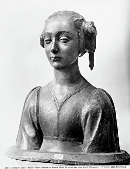 Images Dated 4th April 2012: Bust of a woman, work of the Florentine School preserved in the Louvre Museum, Paris