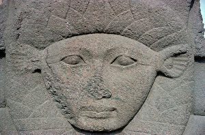 Images Dated 5th December 2011: Cairo: Archaeological Museum outside of Cairo, a capital with the head of Hathor