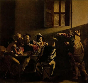 Images Dated 23rd February 2011: The Calling of St. Matthew, oil on canvas, Michelangelo Merisi known as Caravaggio (1570-1610)