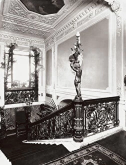 Images Dated 25th February 2008: Casa Spalding in Florence: the main staircase