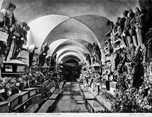 Images Dated 18th January 2012: Catacombs of the ex-Convent of the Capuchin friars in Palermo