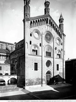 Images Dated 29th March 2007: Cathedral of Santa Maria Assunta, Cremona; facade on the right side