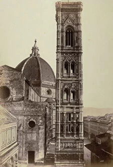 Images Dated 27th October 2008: The Cathedral of Santa Maria del Fiore flanked by the Bell tower of Giotto, Florence