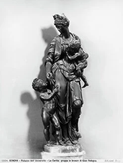 Images Dated 5th October 2009: Charity, bronze group by Giambologna and his assistants. Palazzo dell'Universit, Genoa