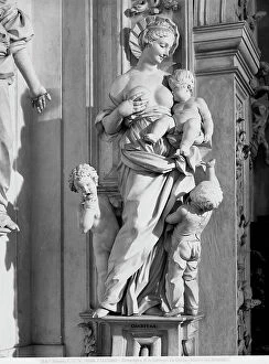 Images Dated 23rd June 2009: Charity, Giacomo Serpotta (1656-1732), Oratorio di San Lorenzo, Palermo