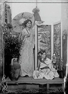 Japan: Children in Japanese costume photographed during a theatrical performance