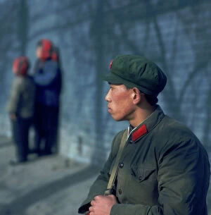 Images Dated 17th July 2008: A Chinese soldier on the streets of Peking, 1969, Peking (Beijing)