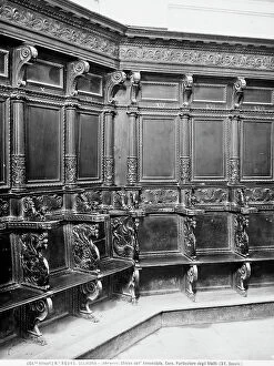 Images Dated 27th April 2012: Choir stalls, by Bartolomeo Balcone, in the Church of the Santissima Annunziata, in Sulmona