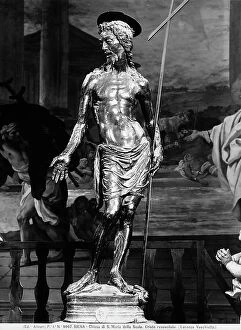 Images Dated 26th May 2011: christ resurrected, bronze statue by Vecchietta preserved in the Church of St