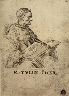 Images Dated 18th January 2010: Cicero; drawing by Raphael. Gallerie dell'Accademia, Venice