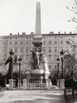 Images Dated 27th May 2009: The city of Trieste during the Hapsburg domination; view of the Austria Felix Monument