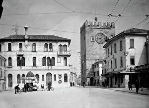 Images Dated 15th March 2010: The Clock Tower in Piazza Ferretto in Mestre