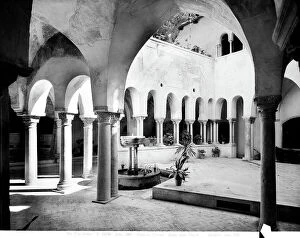 Images Dated 25th February 2011: The cloister of the Abbey of the Holy Trinity, Cava de Tirreni
