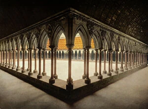 Images Dated 23rd May 2008: The Cloister of the Abbey of Mont Saint Michel