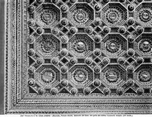 Images Dated 15th November 2011: Coffered ceiling of Duke Fredrick's Study; work attributed to Baccio Pontelli located in Palazzo