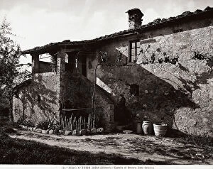 Images Dated 15th February 2008: A colonic house near the Castle of Belcaro, environs Siena, in Tuscany