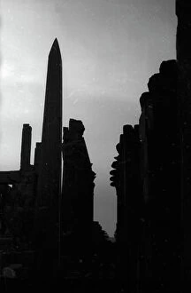 Images Dated 8th September 2011: Columns in the Valley of the Kings, Thebes (ancient Luxor)