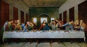 Images Dated 23rd February 2011: Copy from the Last Supper by Leonardo da Vinci (1483-1520), the Upper Room in Santa Maria delle