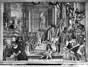 Images Dated 10th August 2011: Cosimo I received the homage of the Senate, tapestry, Villa La Petraia, Florence