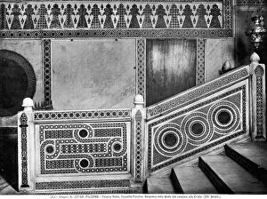 Images Dated 25th August 2009: Cosmatesque balustrade of the access stairway to the Crypt, Capella Palatina