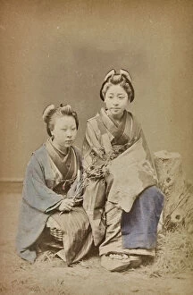 Japan: Couple of Japanese in traditional clothes