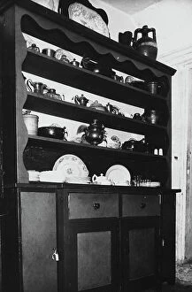 Images Dated 10th September 2003: Crockery arranged on a shelf in a home in Orebic, Croatia