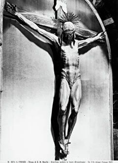 Images Dated 26th February 2007: Cross; wooden sculpture by Brunelleschi; Basilica of S. Maria Novella