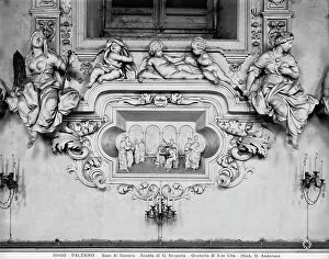 Images Dated 30th June 2009: Crown of Thorns, close up of the window frame, stucco, Giacomo Serpotta (1656-1732)