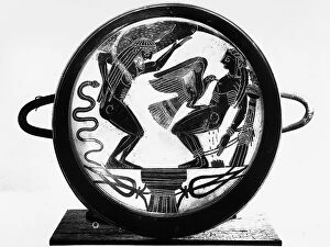 Images Dated 17th February 2010: Cup depicting the myth of Prometheus and of his brother Atlas, in the Gregorian Etruscan Museum