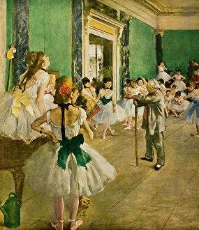 Images Dated 3rd March 2011: The dance class, oil on canvas, Edgar Degas (1834-1917), Muse d'Orsay, Paris