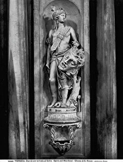 Images Dated 30th April 2010: David with the Head of Goliath, marble, Giovanni Marchiori (1696-1778), Church of S. Rocco, Venice