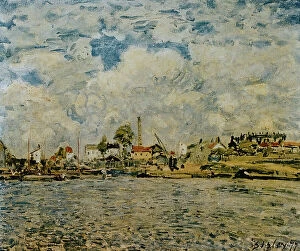 Images Dated 24th February 2011: At daybreak, oil on canvas, Alfred Sisley (1839-99), Muse des Beaux Arts 'Andre Malraux', Le Havre