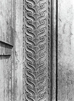 Images Dated 30th April 2010: Decoration of the portal (detail), facade of the Church of St. Mary in Organo, Verona