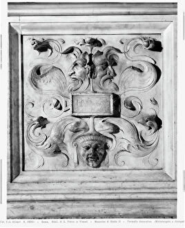 Images Dated 25th August 2009: Decorative tile, Tomb of Julius II, School of Michelangelo Buonarroti