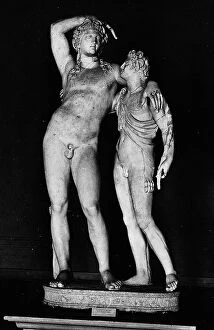 Images Dated 25th May 2010: Dionysus and satyr, marble, National Archaeological Museum, Venice