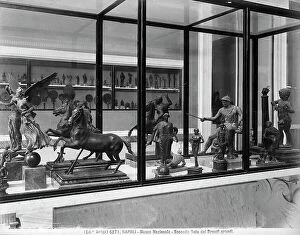 Images Dated 22nd December 2010: Display cases in the second Bronze Room in the National Archaeological Museum in Naples