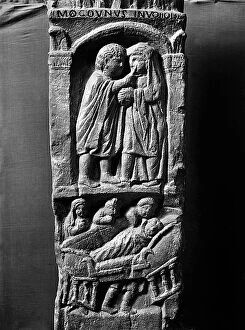 Images Dated 4th February 2011: A doctor; relief of a column preserved in the Bar le Duc Museum in France